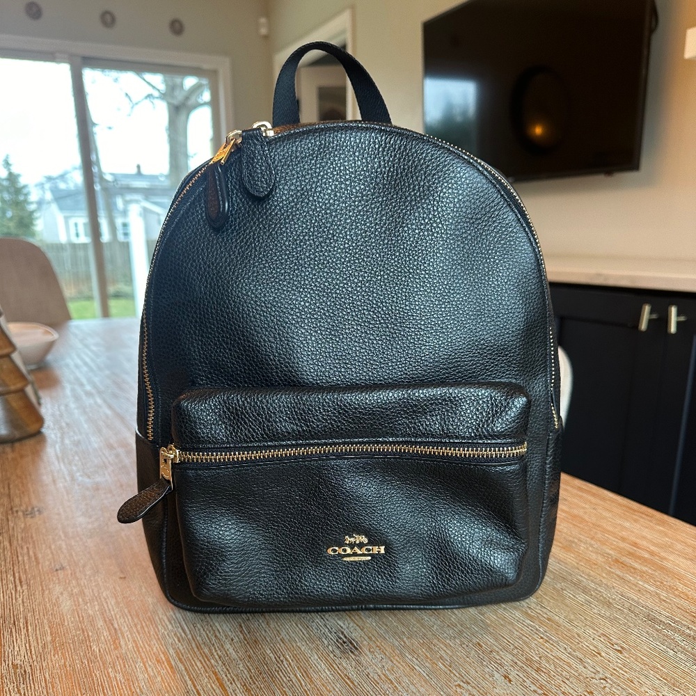 Coach Medium Charlie Backpack Black